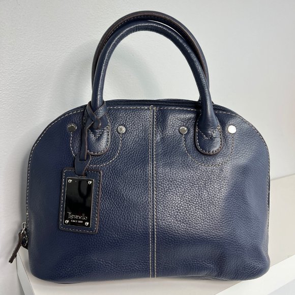 Tignanello Blue Leather Small Handbag - Picture 3 of 15